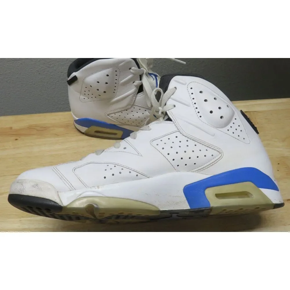 Nike Air Jordan 6 Sport Blue‎ Size 13 Shoes 384664 107 - missing back loops